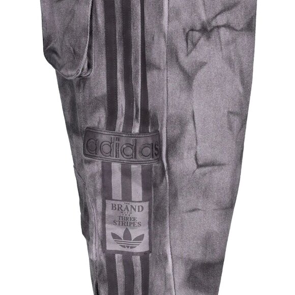 Adidas Originals Premium XXL Baggy Cargo PANTS Sz 14 Gray Purple Print NEW $190 - Picture 8 of 15